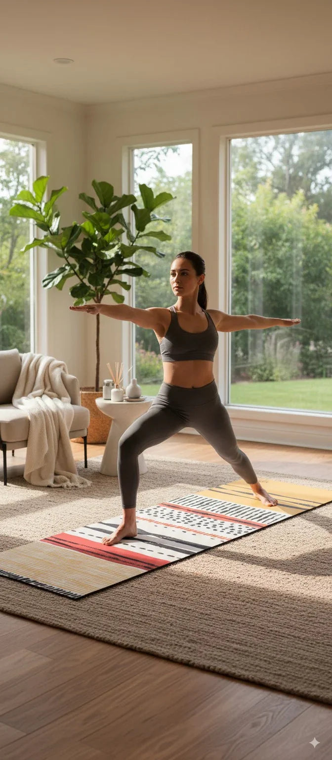 Leo Yoga Mat – Non-Slip, Cushioned, and Zodiac-Inspired for Studio, Home &amp; Outdoor Practice-4