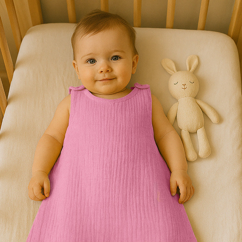 Gigoteuse rose papate puericulture turbulette ete coton bio