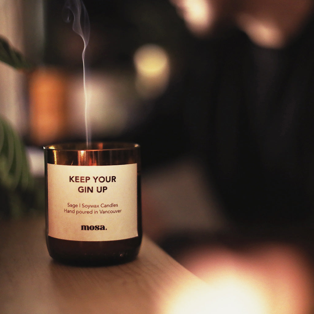 Sage Scented Soy Candle-3