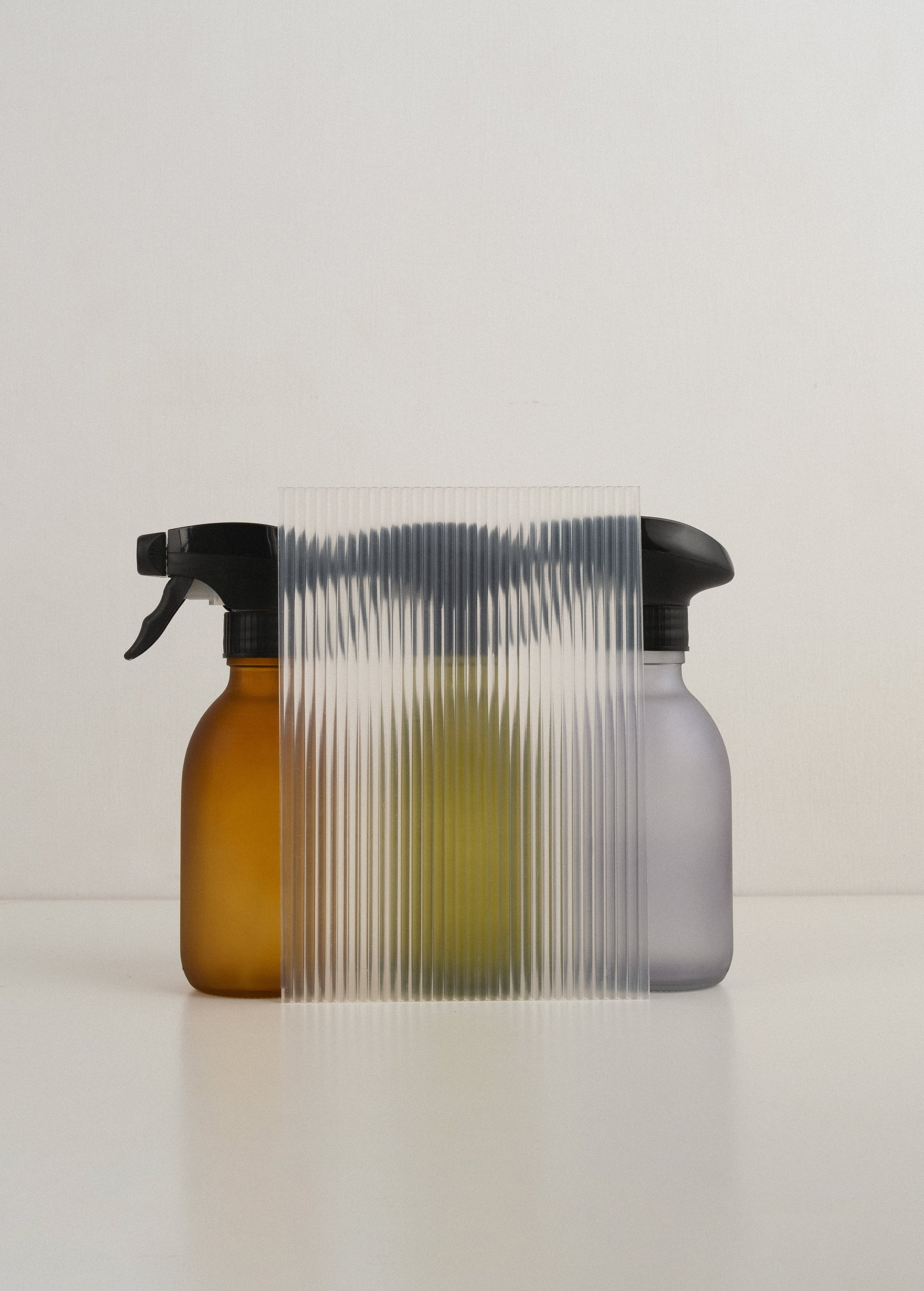 Green Glass Spray Bottle