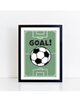 Football Pitch Print - Goal!