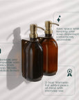 Gold Double Soap Bottle Holder