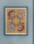 Goldwork Framed Embroidery Print
