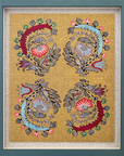Goldwork Framed Embroidery Print