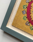 Goldwork Framed Embroidery Print