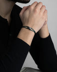 Carbon Regent Cord Bracelet