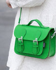 Handmade Leather Micro Satchel - Green