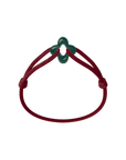 Green Clover Cord Bracelet