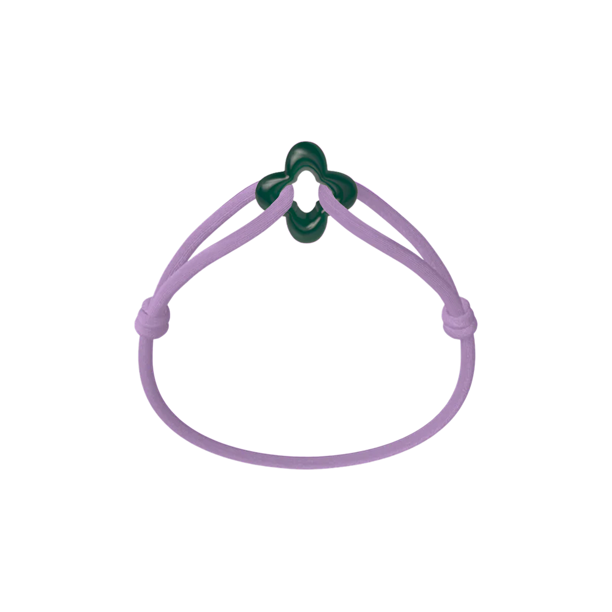 Green Clover Cord Bracelet