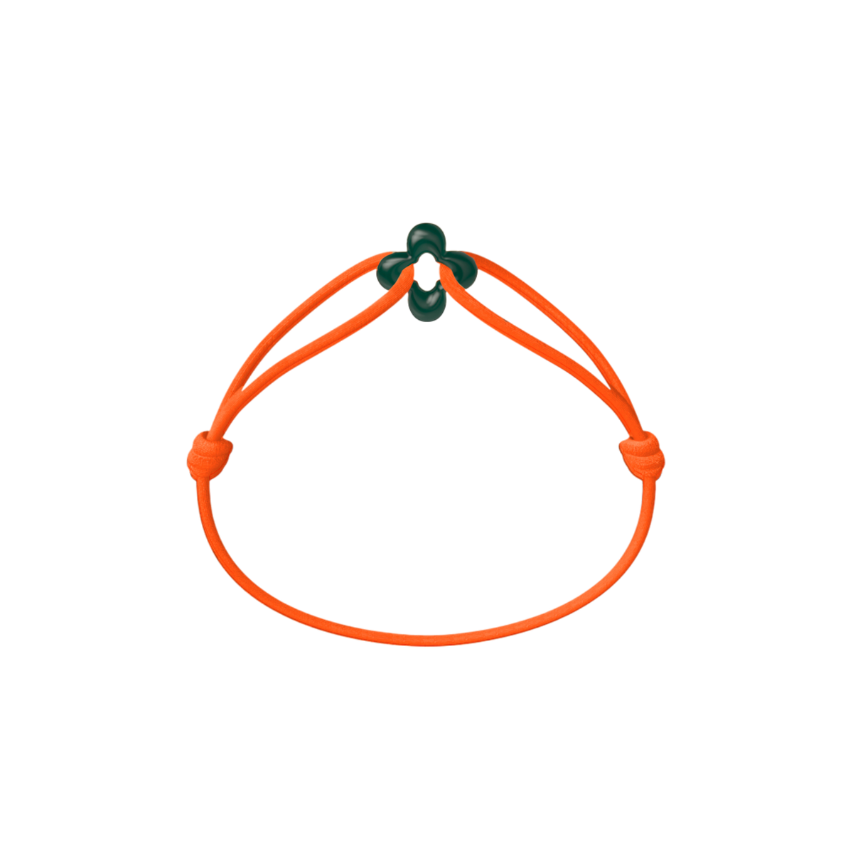 Mini Green Clover Cord Bracelet