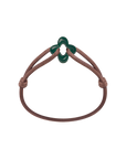 Green Clover Cord Bracelet