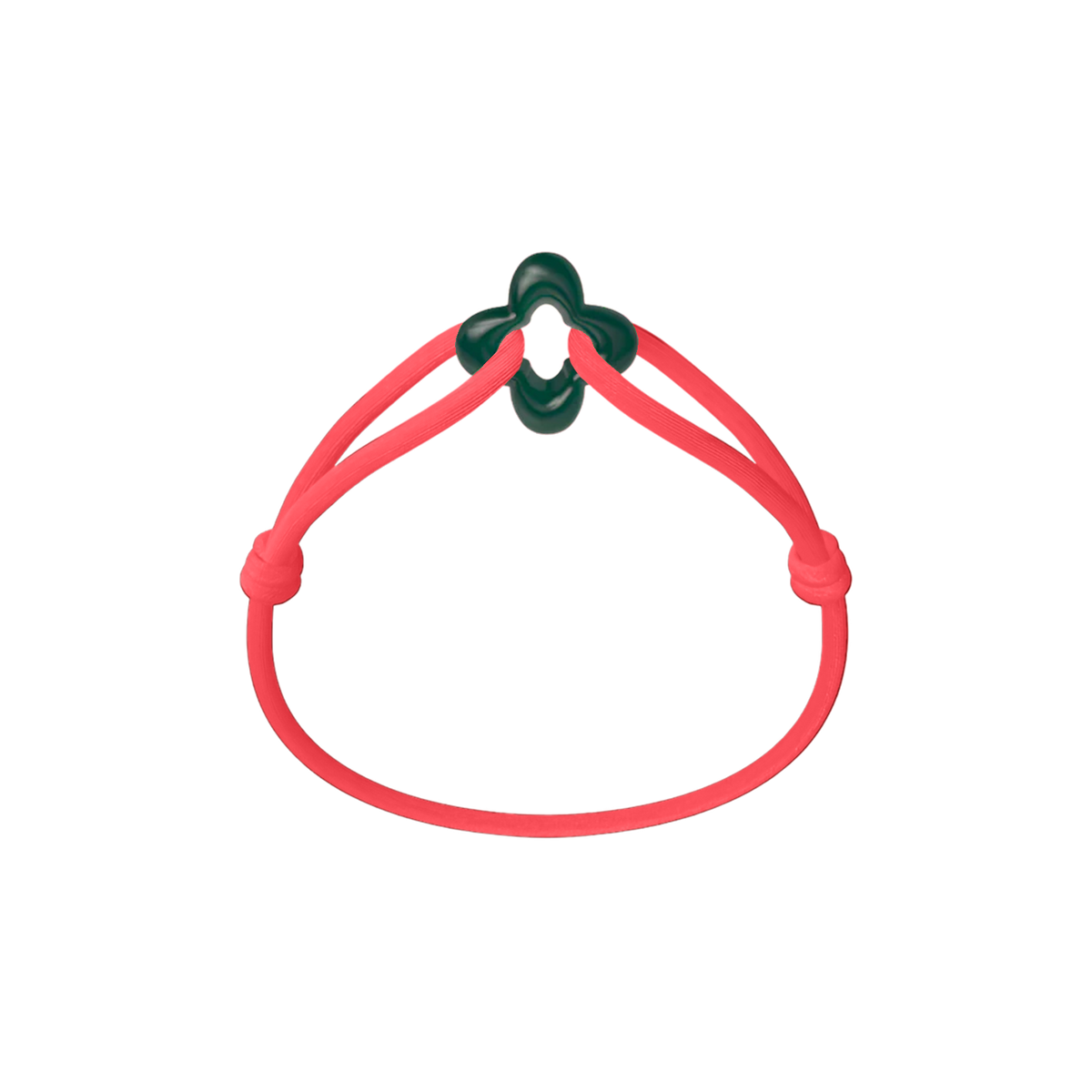 Green Clover Cord Bracelet