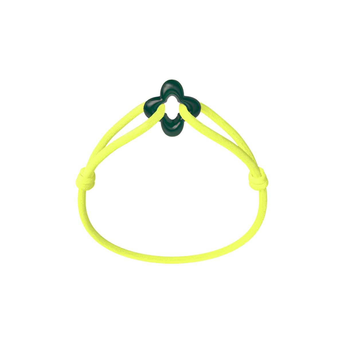 Green Clover Cord Bracelet
