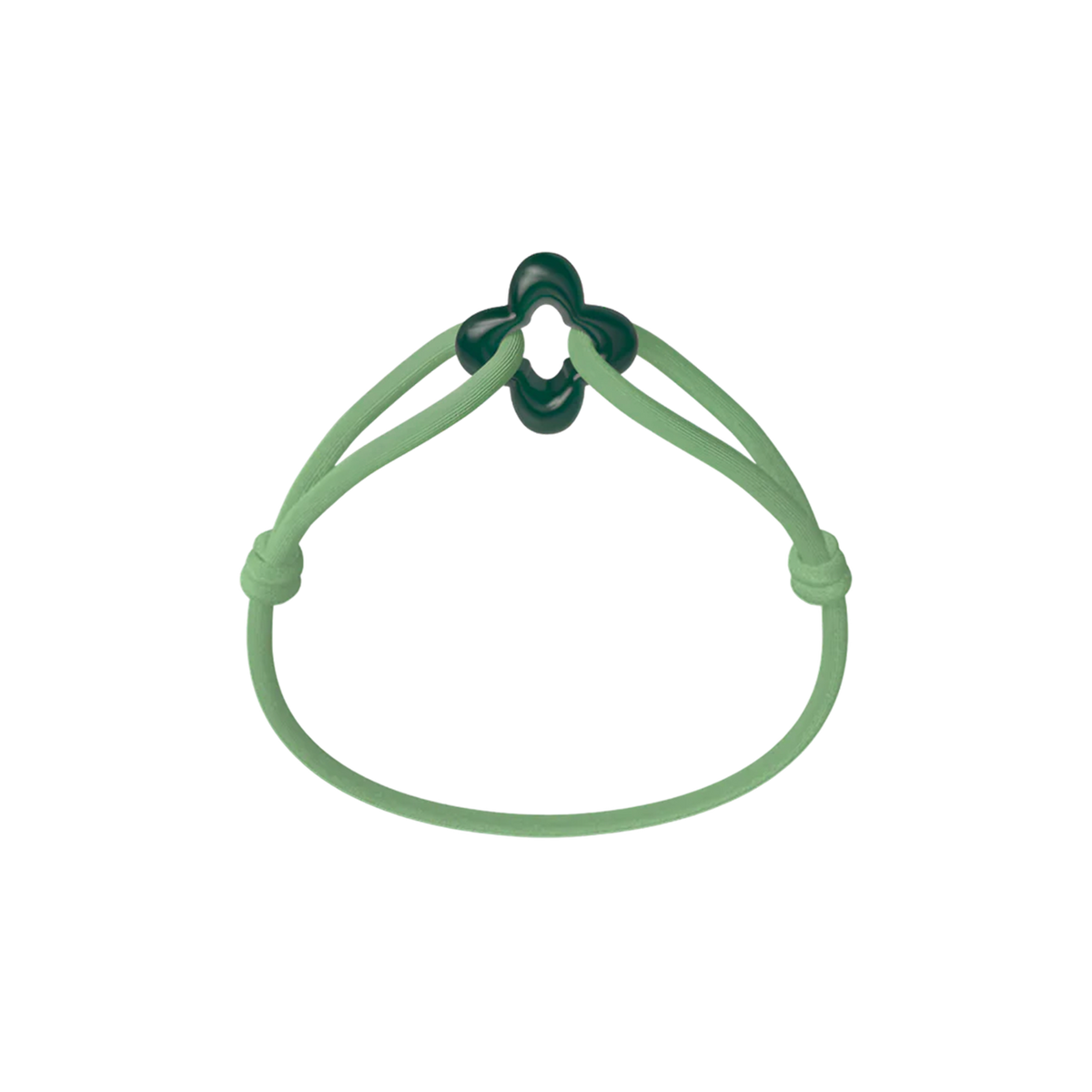 Green Clover Cord Bracelet