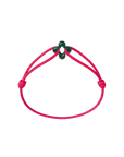 Mini Green Clover Cord Bracelet