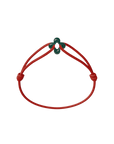 Mini Green Clover Cord Bracelet