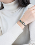 Silver Soho Diamond Cord Bracelet