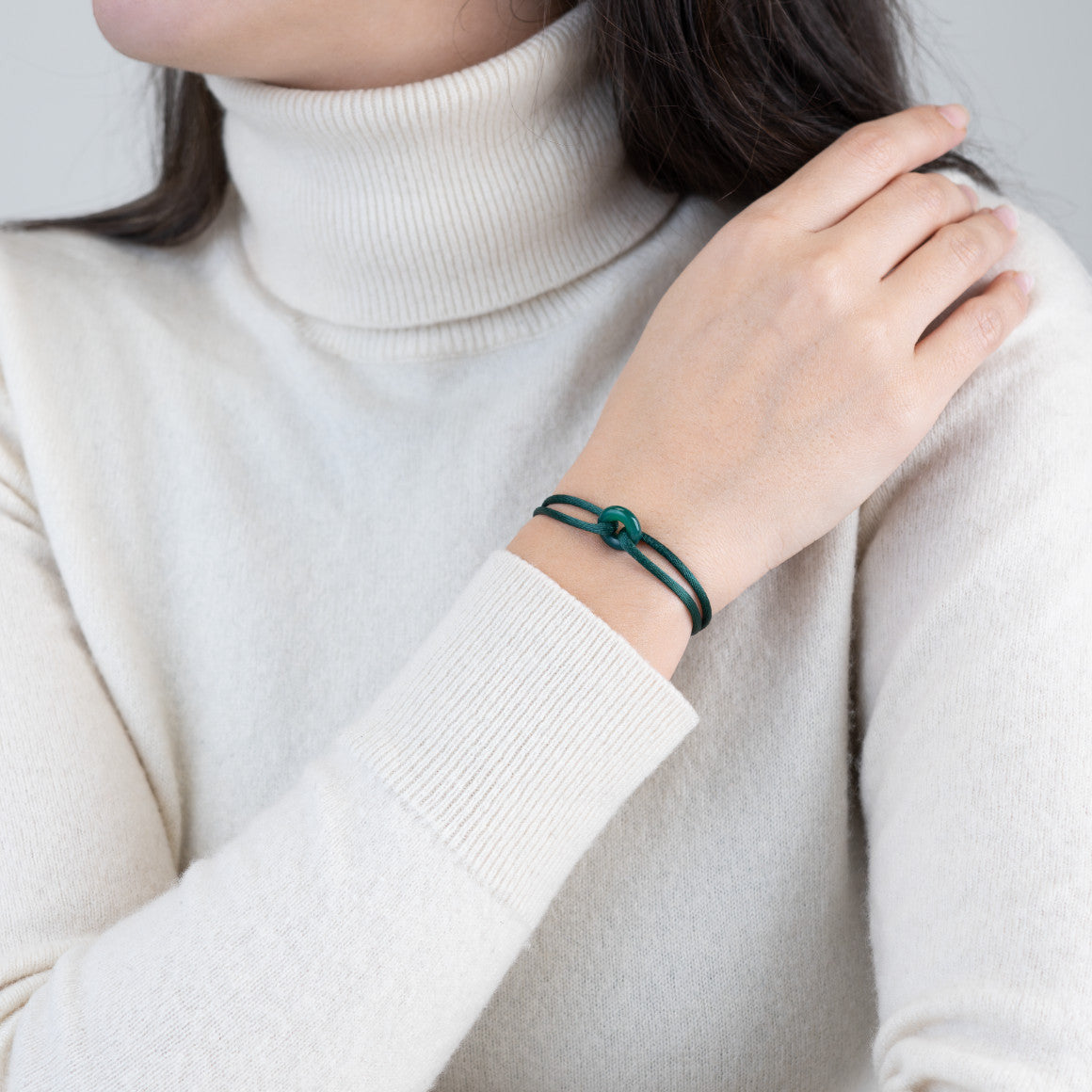 Green Soho Cord Bracelet
