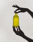 Green Glass Storage Bottle and Cap