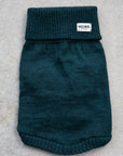 Forest Green British Wool Dog Jumper