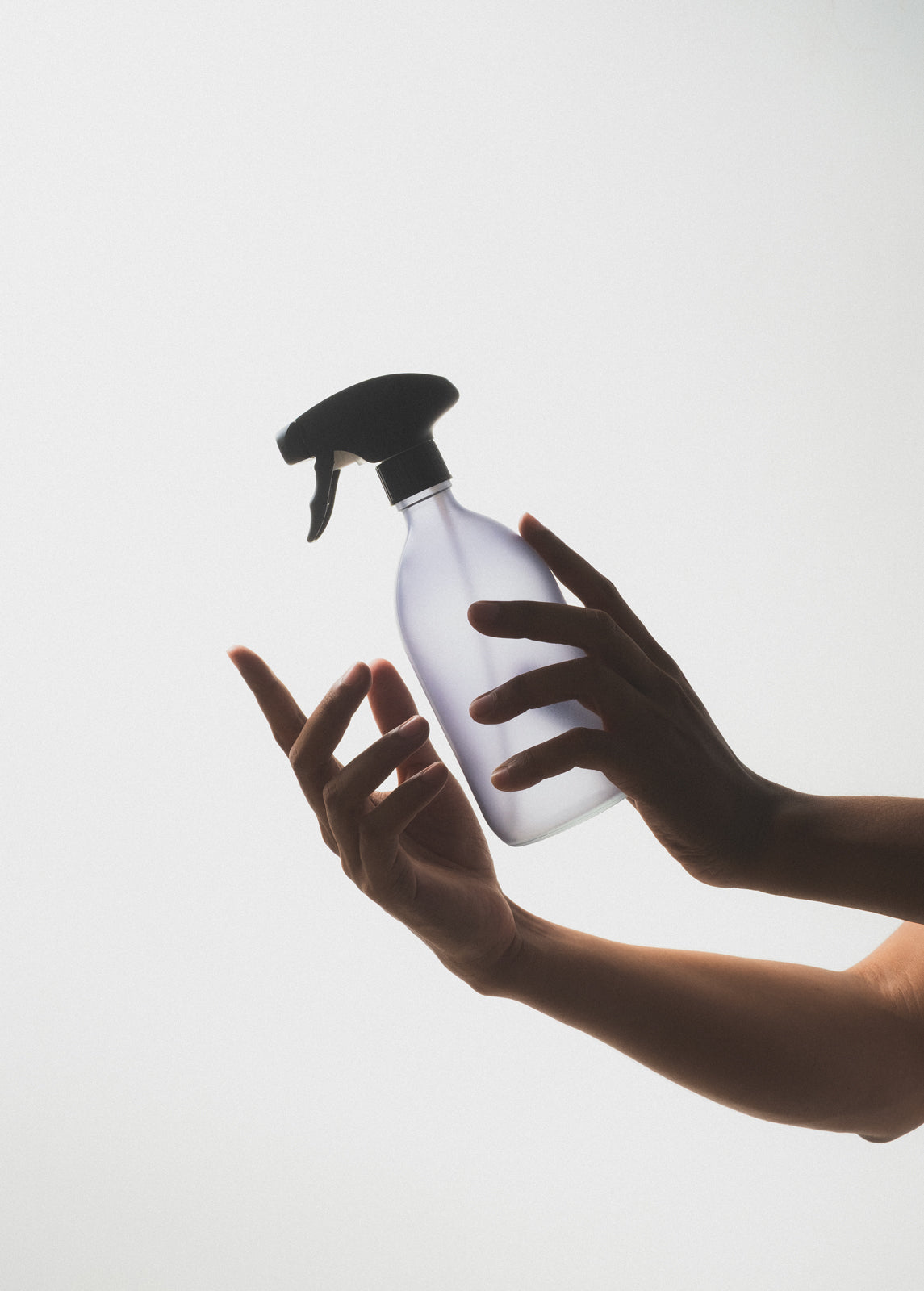 Frosted Grey Spray Bottle 500ml