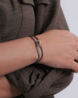 Rose Soho Pavé Cord Bracelet