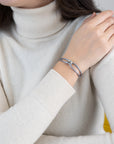 Silver Soho Diamond Cord Bracelet