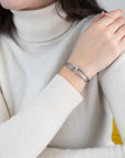 Silver Soho Cord Bracelet
