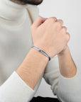 Silver Soho Diamond Cord Bracelet
