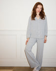 Soft Grey Marl Modal Cotton Pyjama Set