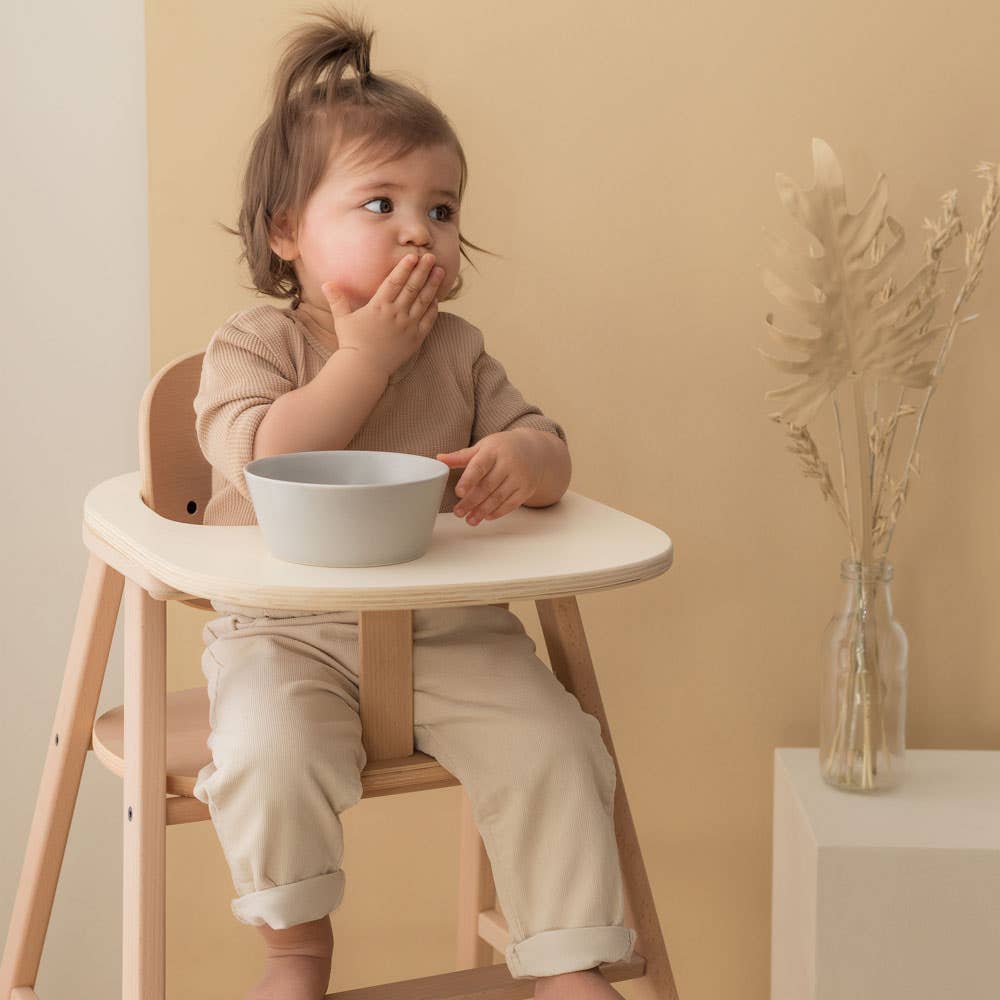 Luxury Growing Green High Chair Tray Table, premium beechwood detachable accessory with cream plywood top, easy clean, safe for kids by Ella James at brixbailey.com