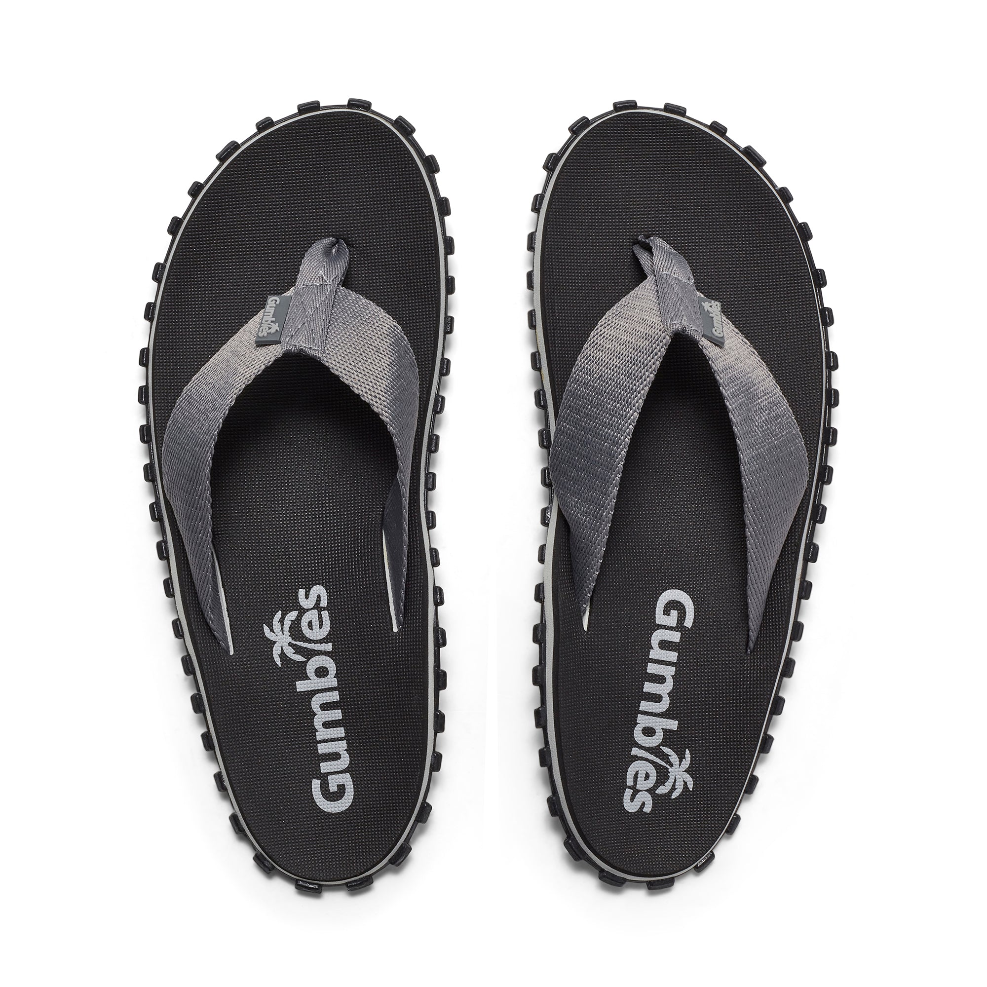 Duckbill Flip Flops Men's Black and Grey