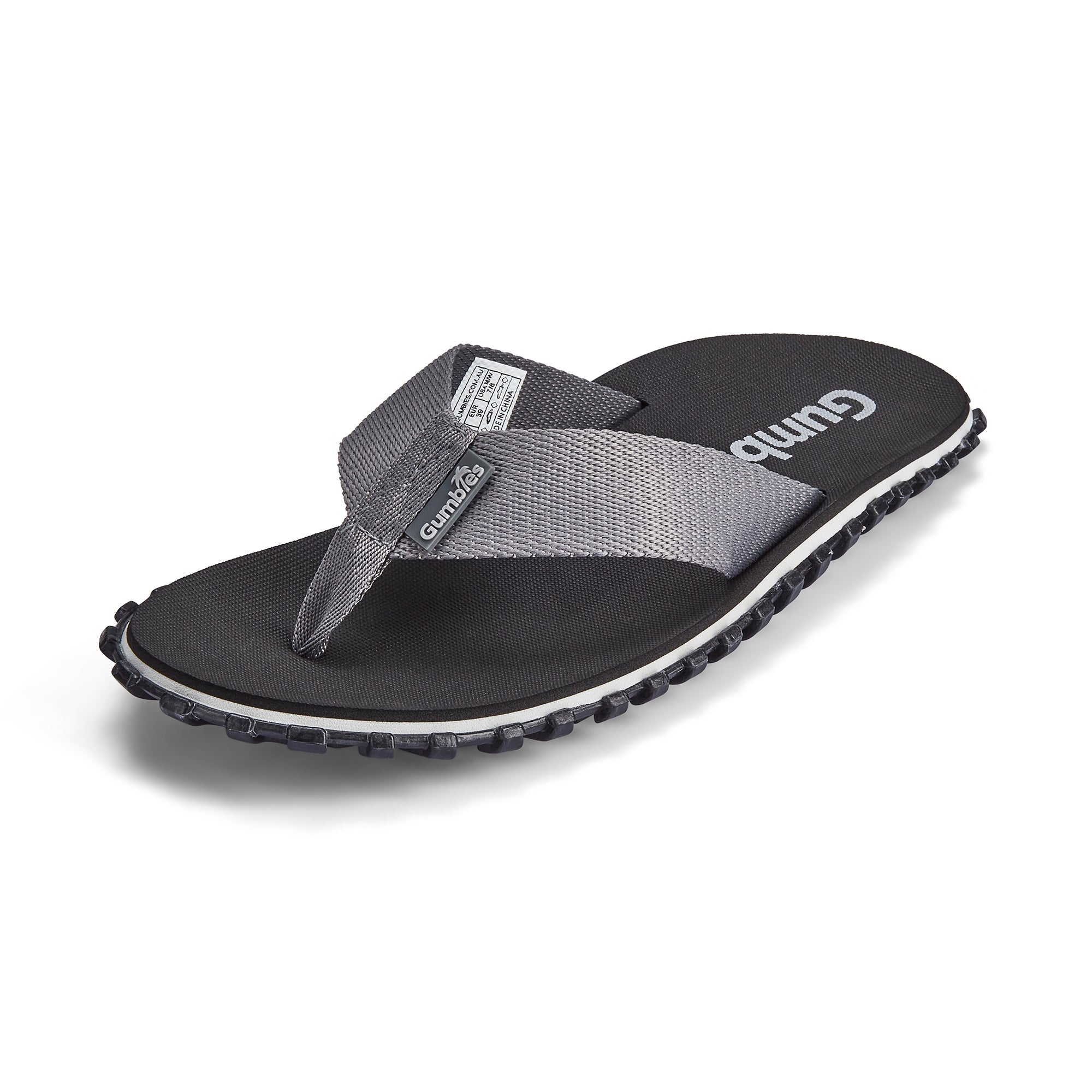 Duckbill Flip Flops Men's Black and Grey