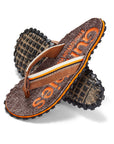 Men's Flip Flops in Orange