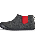 Brumby Women's Slipper Boot in Charcoal and Red