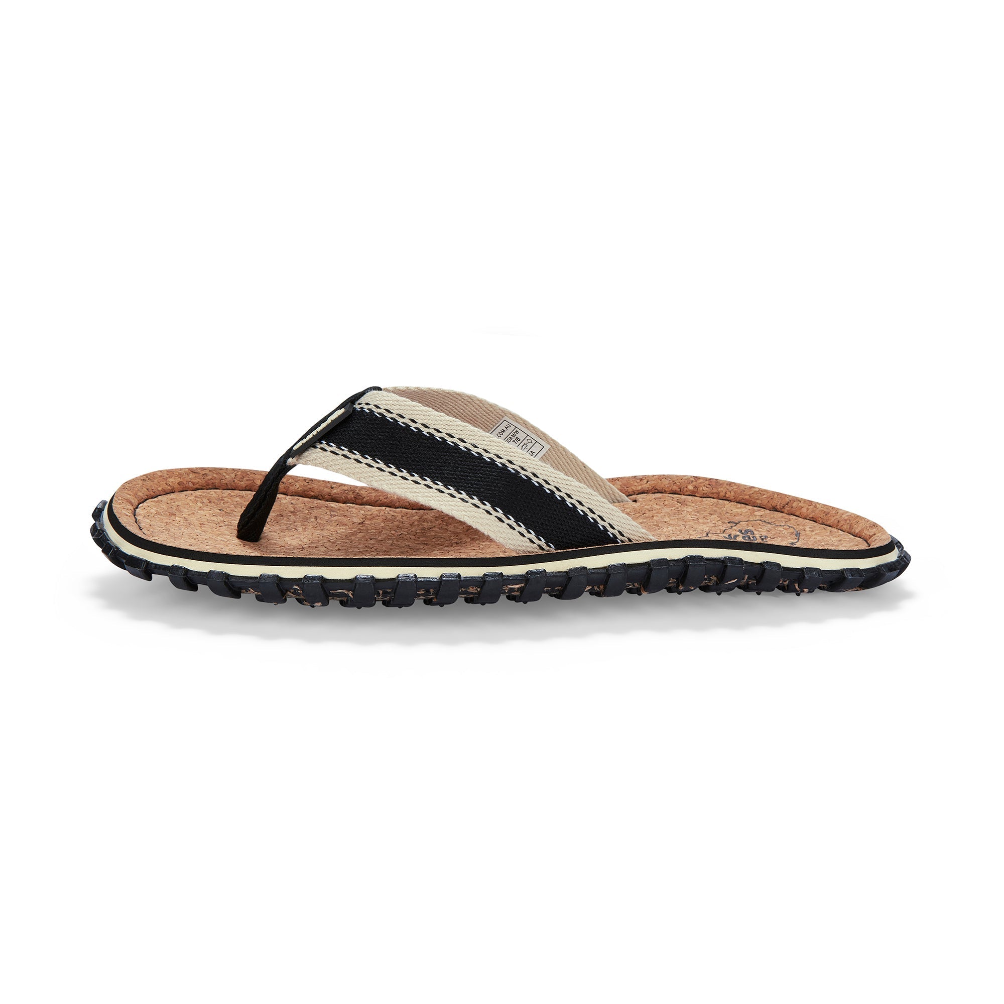 Corker Flip Flops Men's Black