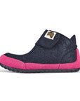 Quokka Women's Slipper Boots in Navy and Pink
