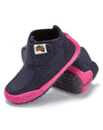 Quokka Women's Slipper Boots in Navy and Pink