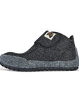 Men's Charcoal and Grey Slipper Boots