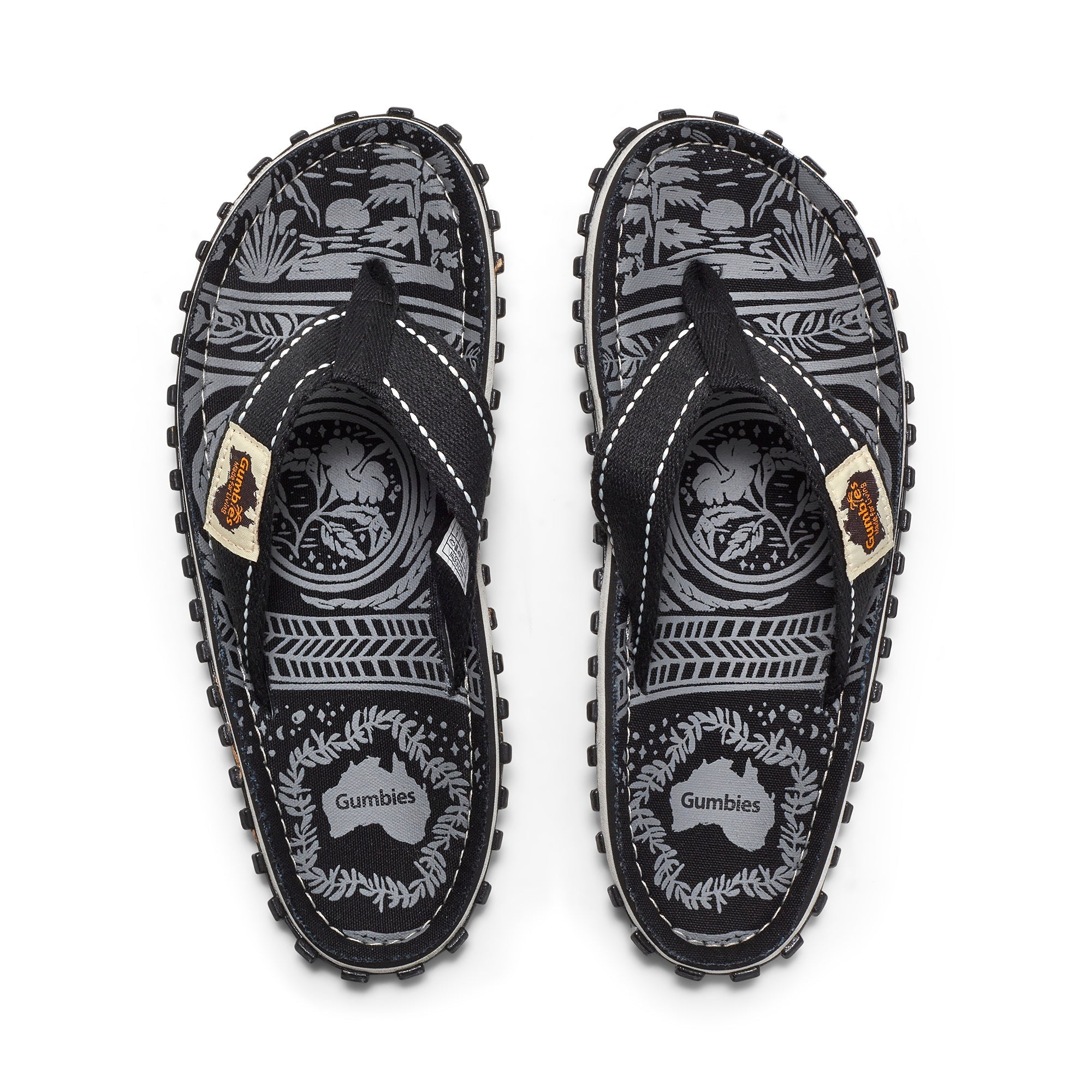 Islander Flip Flops Men's Midnight Black