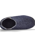 Brumby Women's Slipper Boot in Navy and Grey