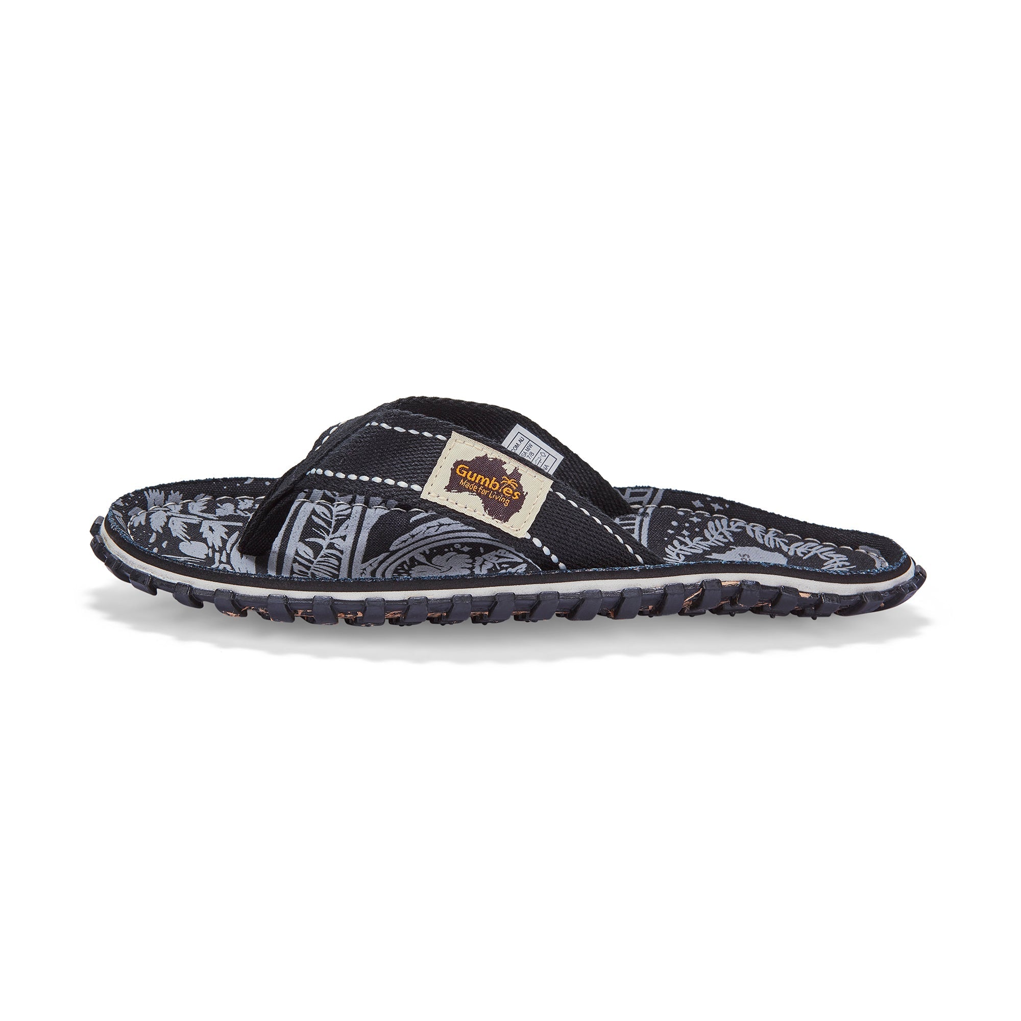 Islander Flip Flops Men's Midnight Black
