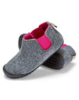 Brumby Women's Slipper Boot in Grey and Pink