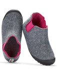 Brumby Women's Slipper Boot in Grey and Pink
