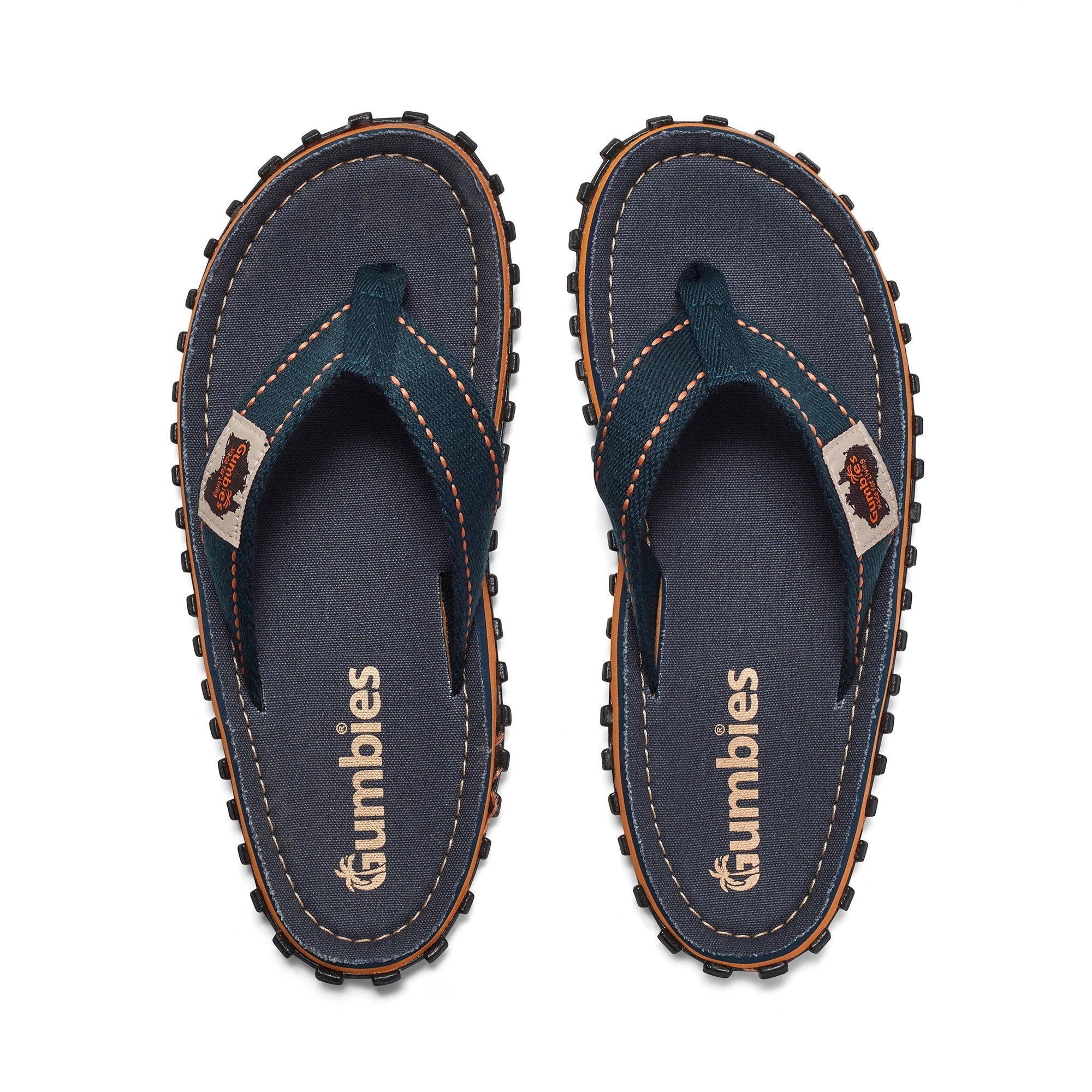 Classic Navy Flip Flops for Men
