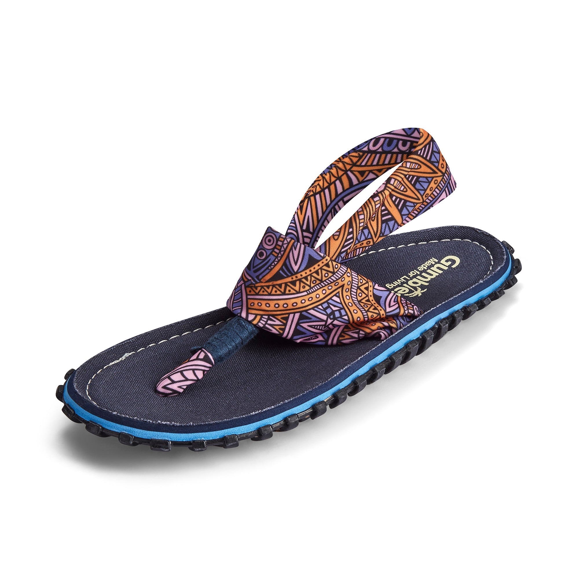 Women's Slingback Sandals in Aztec Print