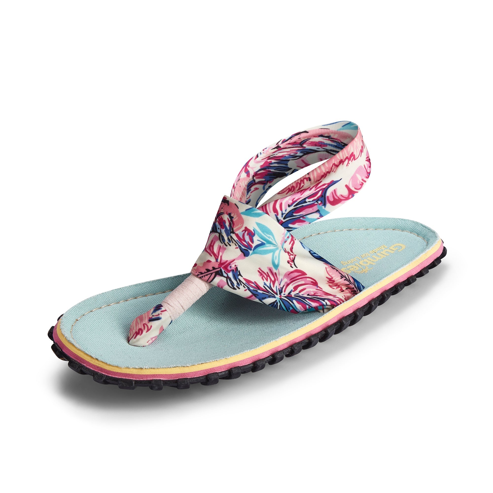Women's Slingback Sandals in Mint and Pink
