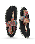 Women's Slingback Sandals in Aboriginal Print