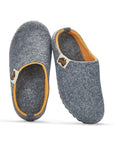 Outback Men's Slipper in Grey and Curry
