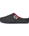 Outback Men's Slipper in Charcoal and Red